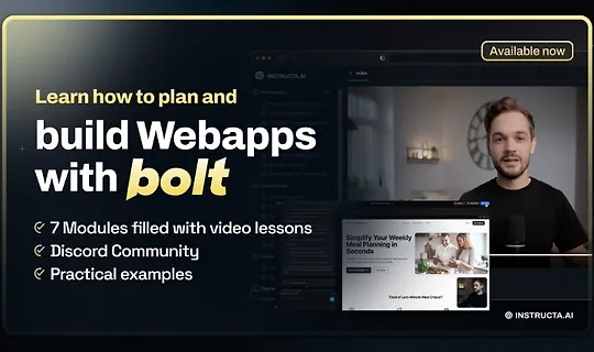 Learn to build Web Apps with Bolt.new and AI